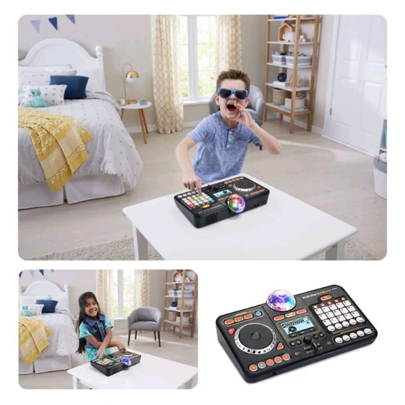 New! VTech KidiStar DJ Mixer Sound-Mixing Music Maker With Party Lights NIB NWT - Picture 2 of 5